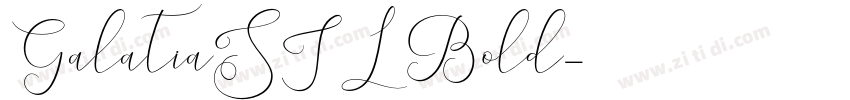 GalatiaSIL Bold字体转换